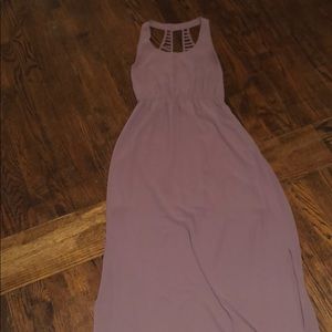 Mauve Maxi dress with beautiful back detail